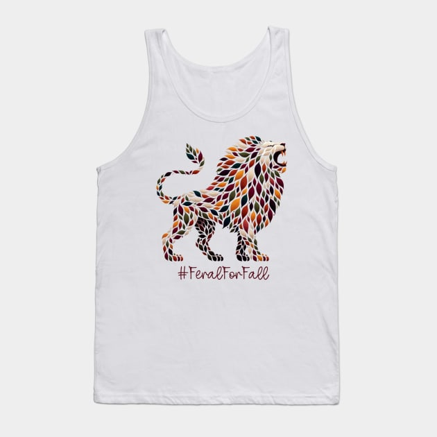 Feral For Fall Lion Tank Top by A Magical Mess